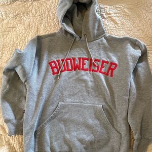 Jansport Gray Hoodie with Red Embroidery